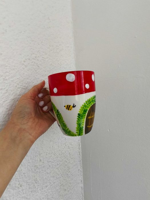 Cană pictată manual