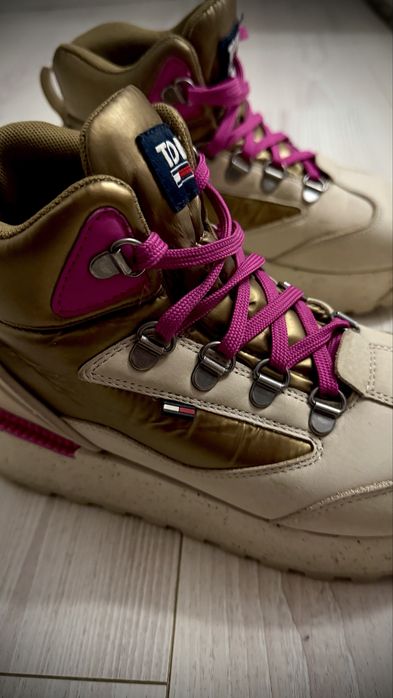 Ghete tommy jeans bocanci tommy hilfiger marimea 37 ghete piele tommy