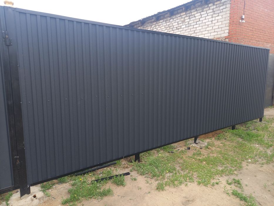 Заборы ворота проф лист  сайдинг качественные