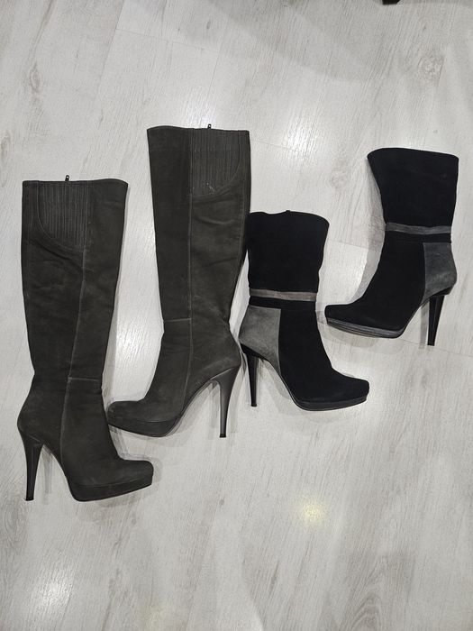 Ботуши от естествен велур