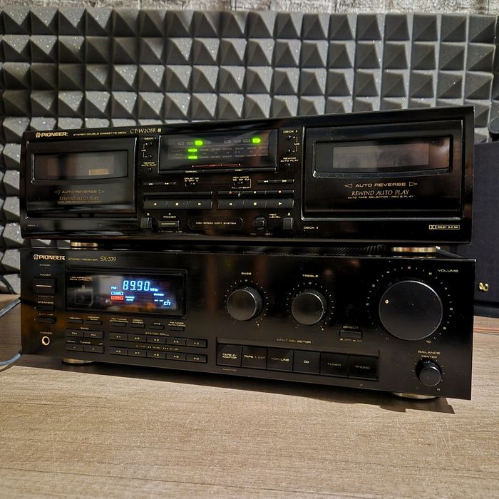 Комплект Pioneer – ресивър SX-339 + касетен дек CT-W205R
