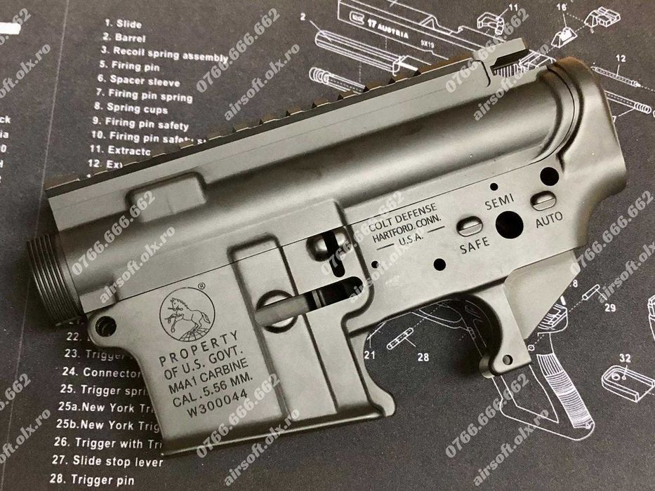 NOU! Pusca Airsoft Colt M4 - MODIFICATĂ - Electrica + Muniție INCLUSĂ!