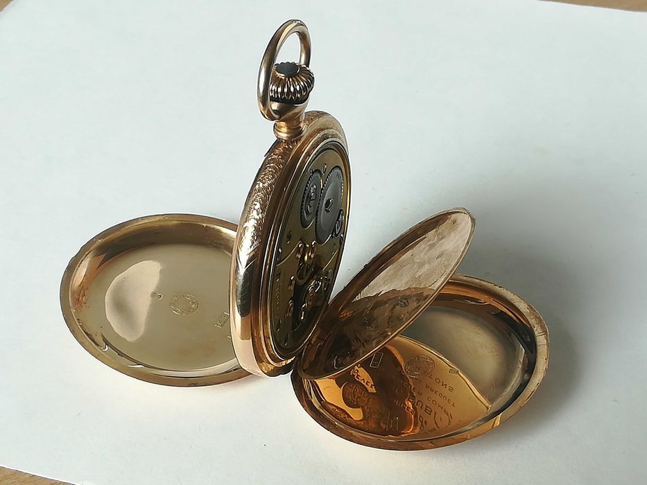 ZENITH джобен часовник, златен 14к/Gold 14k, перфектен, рядък