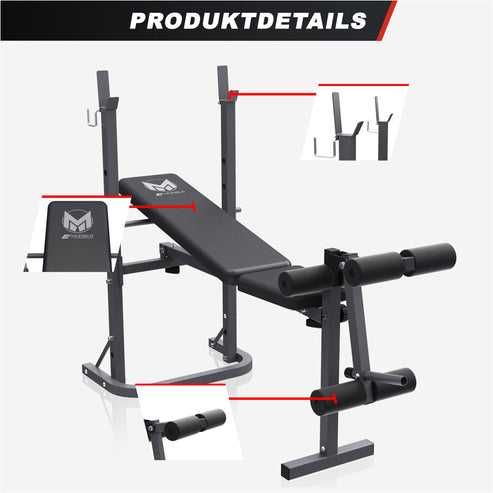 *Banca pentru piept cu suport reglabil pe inclinare