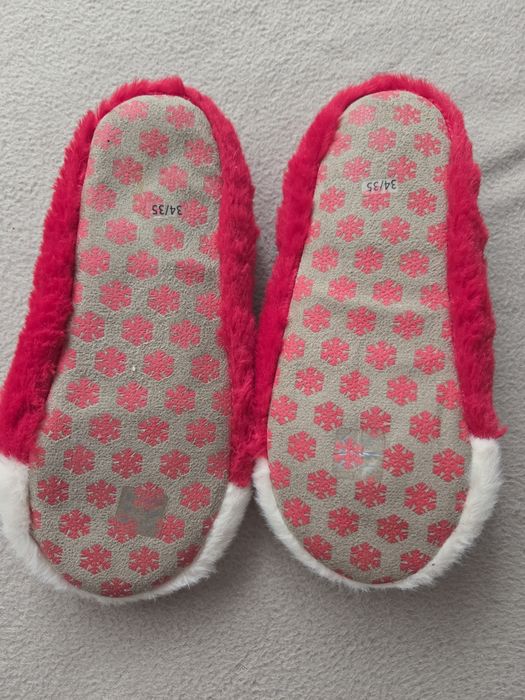 Papuci de casă,  copii ,model Crăciun