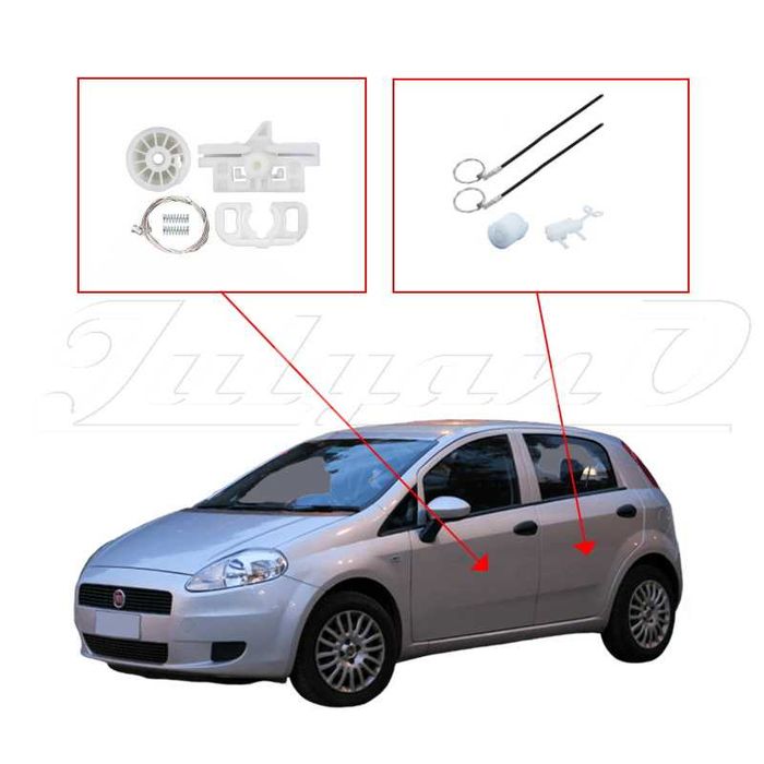 Ремонтен комплект за ел. машинка за стъкло за FIAT GRANDE PUNTO / EVO