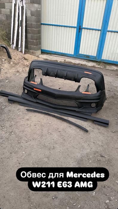 Бампер мерседес W211 пороги мерседес W211