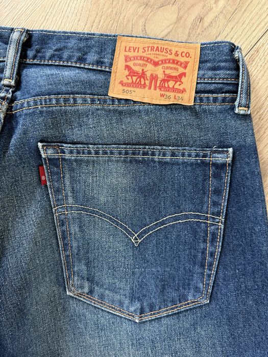 Blugi LEVIS 505 Albastru Barbati | Marime 36 x 34 (Talie 91 cm)