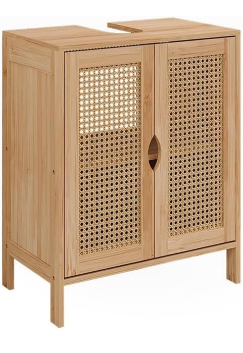 Шкаф за подмивка - ратан и бамбук 7484