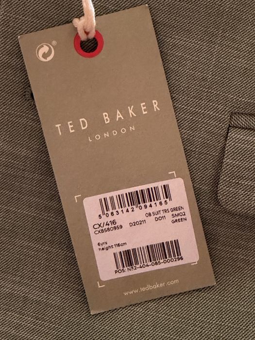 Детски костюм, сако и панталон 116 размер, Ted baker