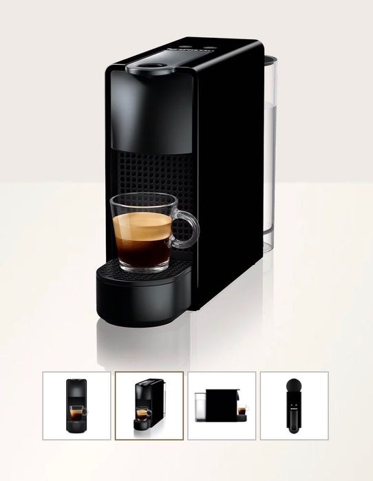 Нова кафемашина Nespresso Essenza mini + уред за млечна пяна
