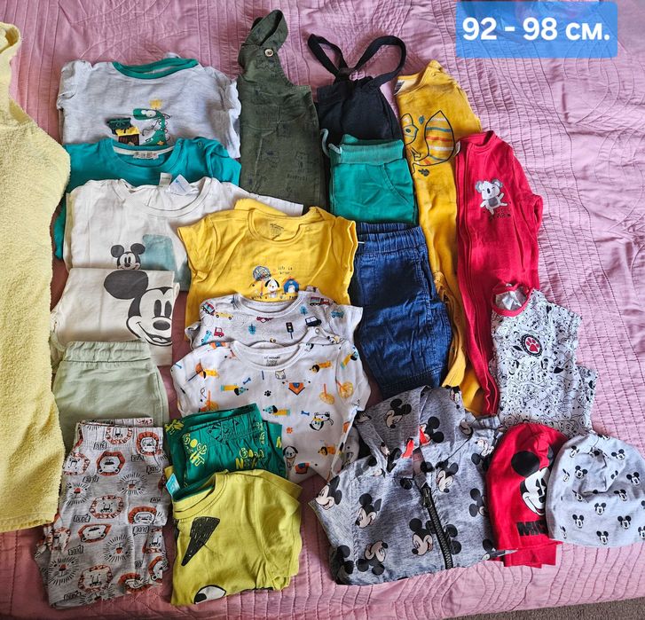Продавам 4 лота дрешки за момче, размер 92, 92-98