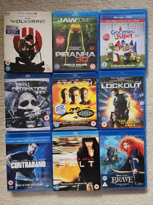 Оригинални Blu-Ray и сериали на Английски език от лична колекция