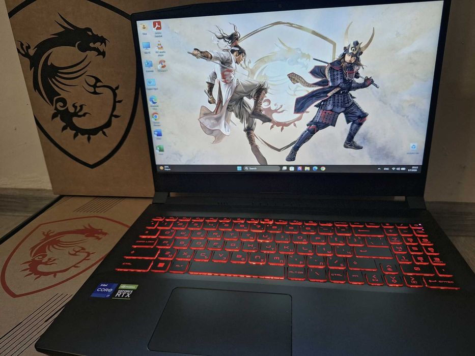 MSI Katana GF66 11UC | Intel i7-11800H | Nvidia RTX 3050 4GB | 16GB RAM DDR4 | 512GB SSD NVMe | 144Hz | Отлично състояние