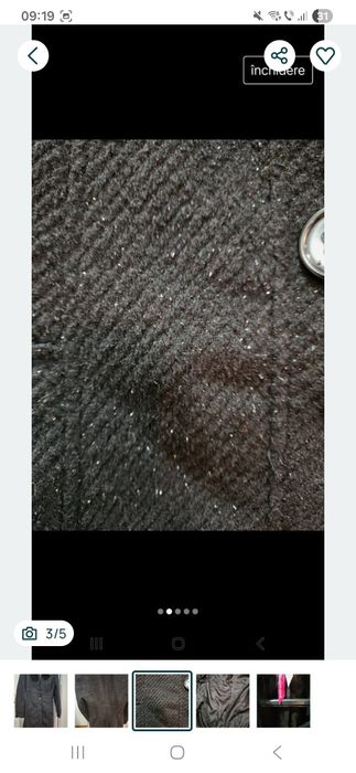 Palton damă S-M  negru