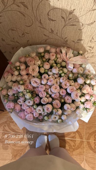 Свежые цветы, большой букет
