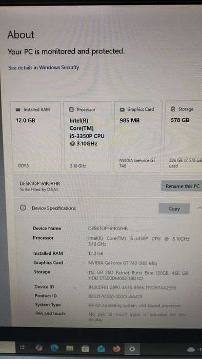 Vand unitate pc gaming