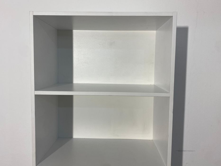 Etajeră Albă 67 cm; Bibliotecă; Dulap cu Rafturi