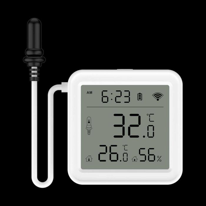 Умный Wi-Fi датчик температуры и влажности с внешним зондом ROXIMO