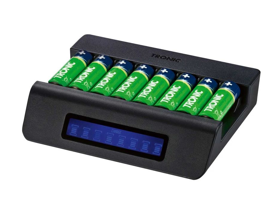 Incarcator acumulatori R6 R3 max.8 posturi INDEPENDENTE cu display NOU