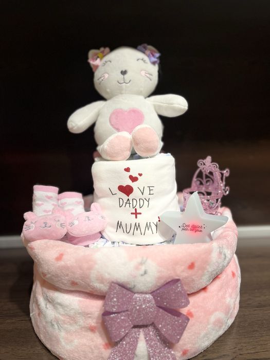 Бебешки торти от памперси