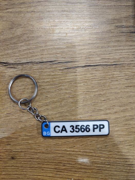 Ключодържател с Номер от кола Номер Ключ Кола