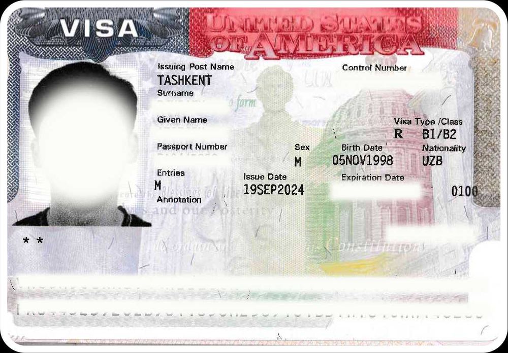 Amerika 1 yillik sayohat vizalari