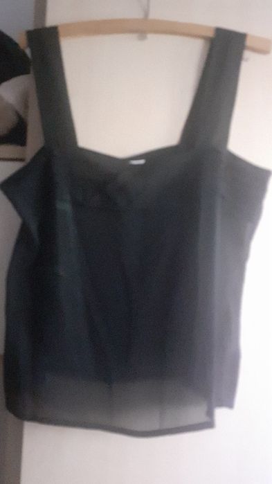 Fusta plisata mătase neagra