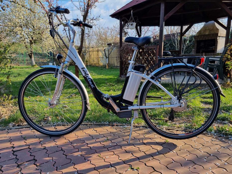 Bicicletă Electrică 28" Cadru din Aluminiu Shimano 7V Baterie Li-Ion 37V,12Ah