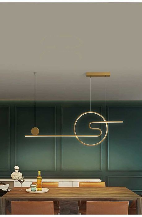 Модерни ЛЕД LED висящи осветителни тела, полилей, дистанционно 218