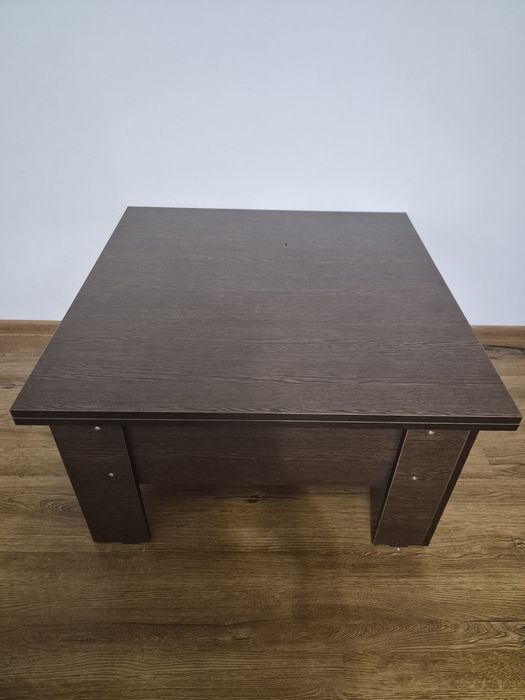Masă transformabilă extensibilă 80x80 / 160 cm – wenge, stare foarte bună