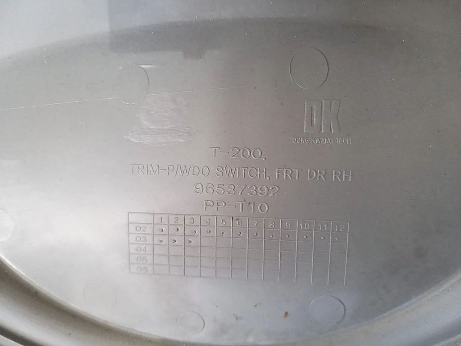 Fata tapiterie usa dreapta fata chevrolet kalos 96537392