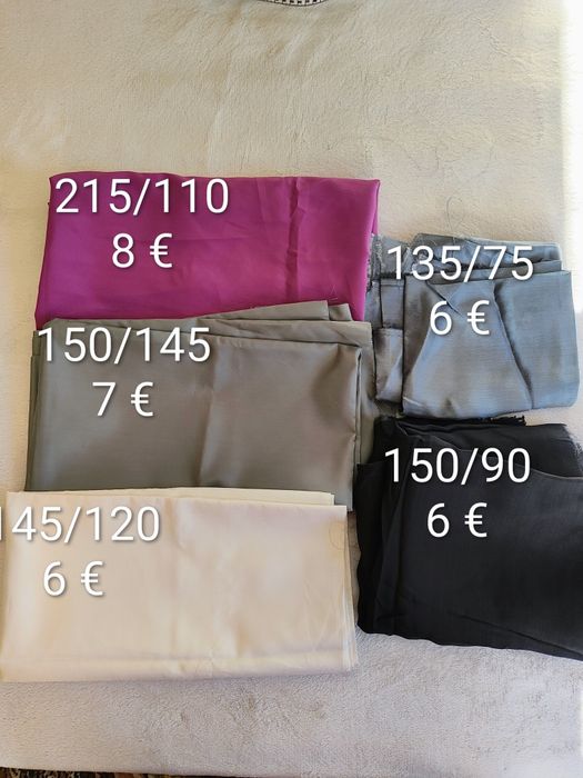 Платове с различни размери