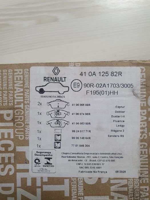 Placute frana fata brembo p68050 pt dacia duster,captur,doker,sandero