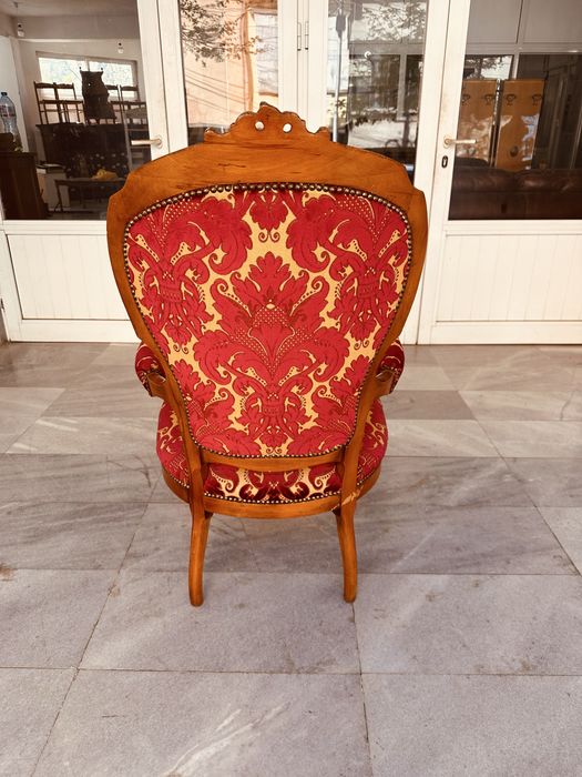 Италианско винтидж кресло – масивно дърво, рококо стил