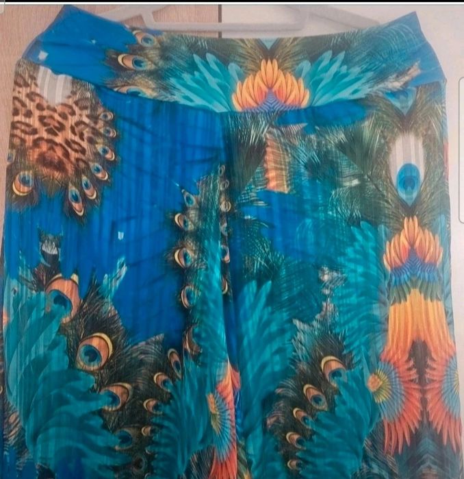 Pantaloni dama model palazzo din mătase