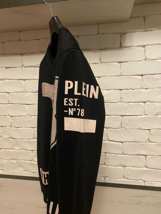 Черен суитшърт PHILLIP PLEIN, L размер