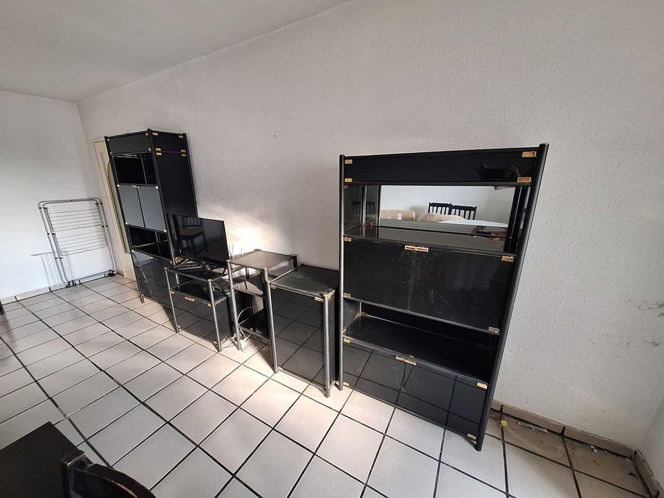 Черни стъклени секции комплект