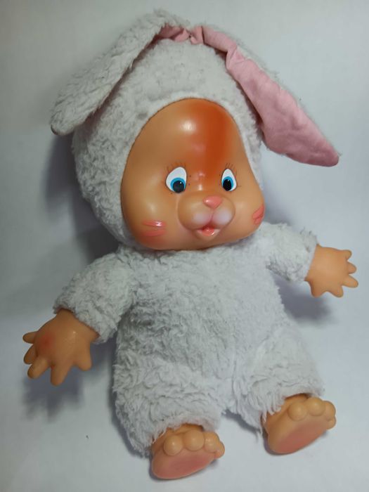 Jucarie Iepuras Aradeanca, de colectie, 35 cm, Perioada comunista RSR