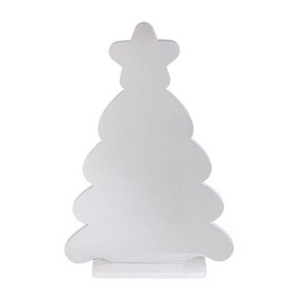 Декоративна коледна огледална елха Mercado Trade, USB, 39см.,Зелен