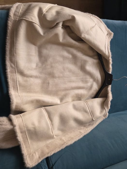 Дамско палто еко косъм