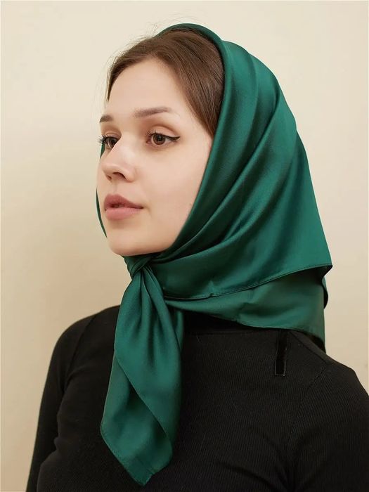 Платок зеленый на шею или на голову из Турции отправлю BTS Яндекс