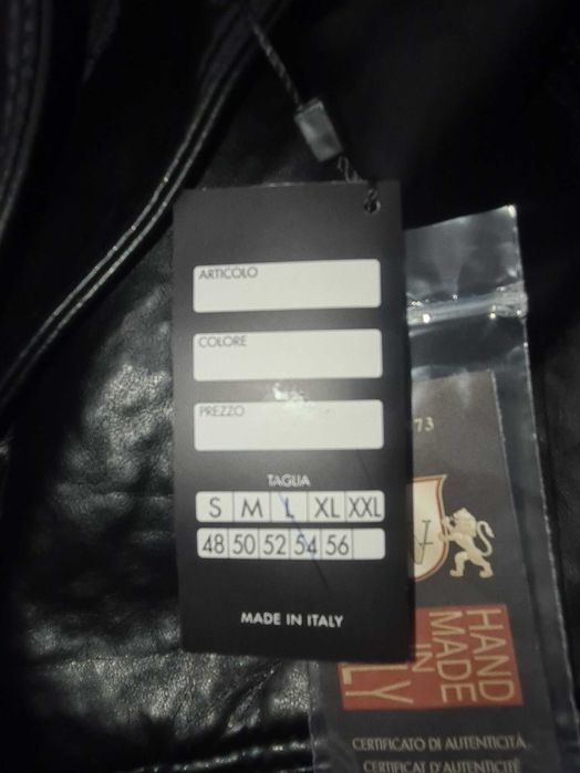 Мъжко кожено яке от естествена кожа HAND MADE ITALY