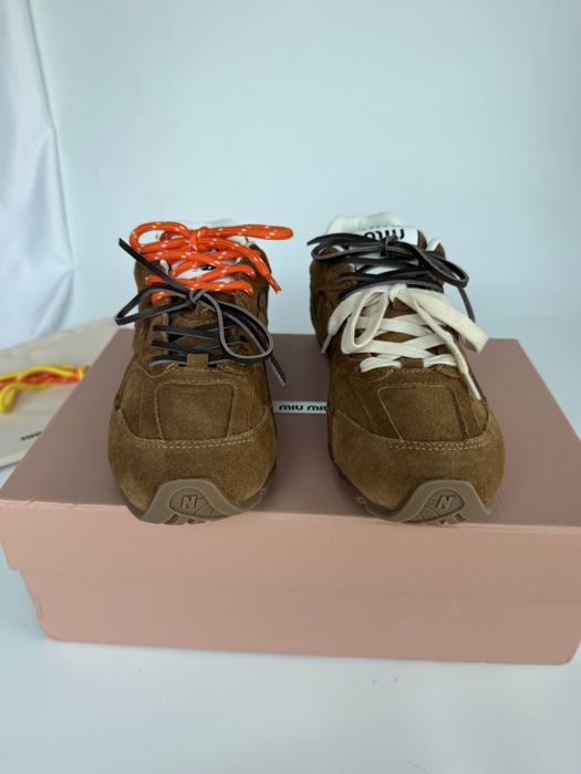 Adidasi miu miu new balance piele intoarsa