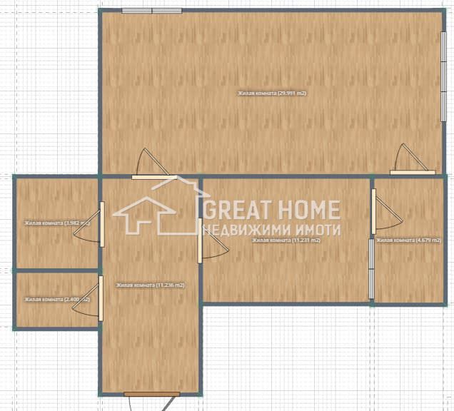 Продава се Двустаен апартамент в Търговище, Център - 80 кв.м за 1052 €/кв.м - Снимка #11