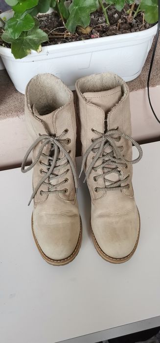 Ботуши Tamaris 39 Естествена кожа и велур