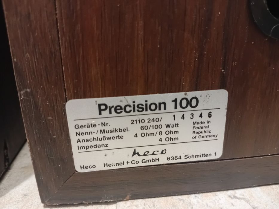 Тонколони Heco Precision 100 4/8ohm 60/100W 110 евро