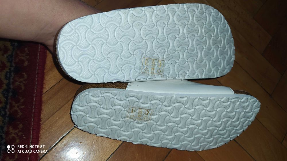 Нови 33н бели сандали Miss Fiori от естествена кожа