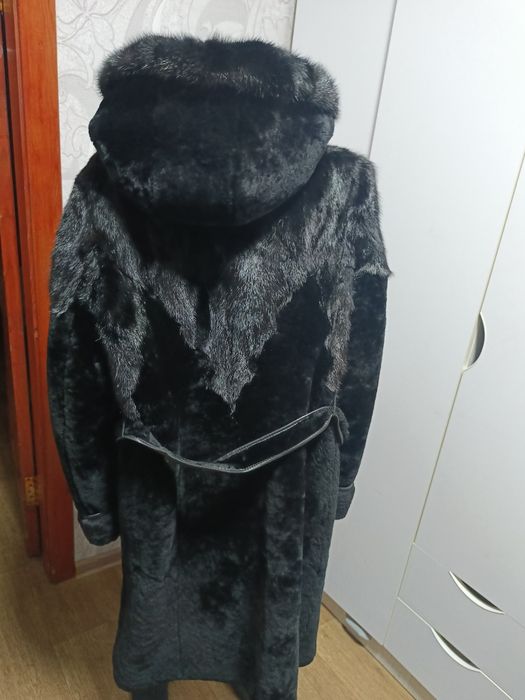 Шуба мутон норка