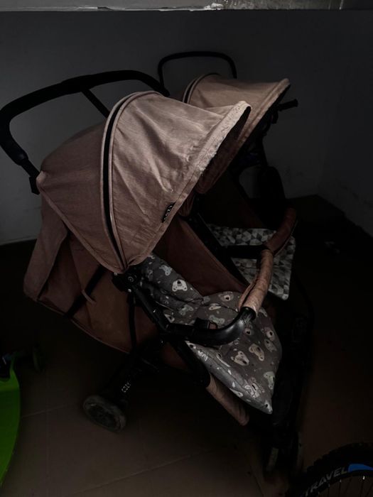 Велосипед, коляска, санки